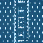 Schumacher 180490 Indah Batik Indigo fabric swatch