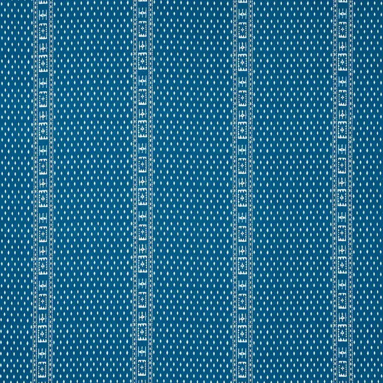 Schumacher 180490 Indah Batik Indigo fabric swatch