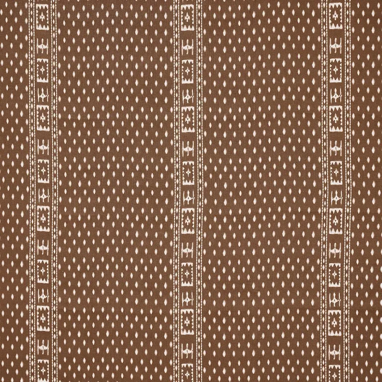 Schumacher 180491 Indah Batik Sepia fabric swatch