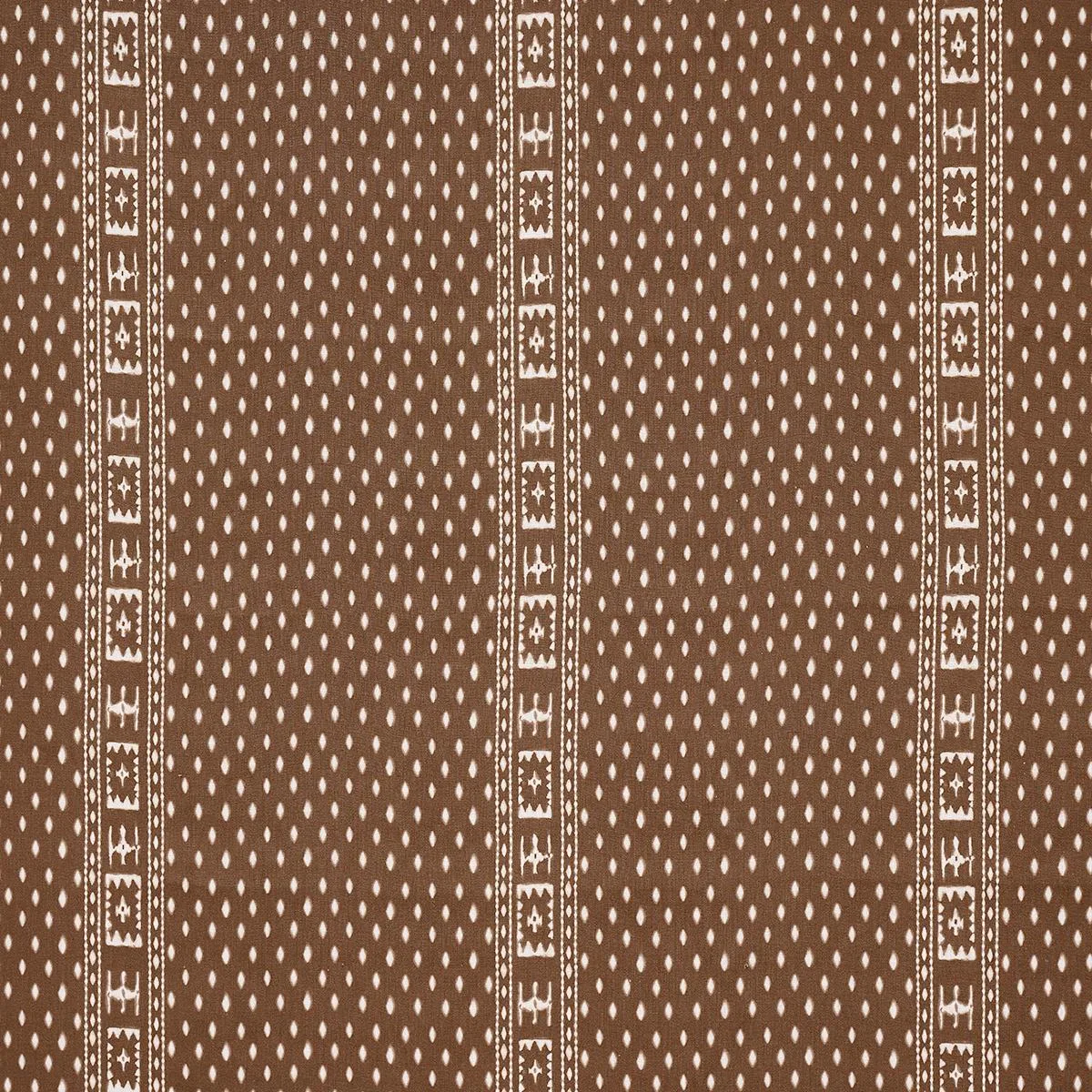 Schumacher 180491 Indah Batik Sepia fabric swatch