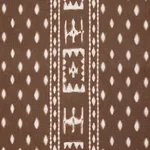 Schumacher 180491 Indah Batik Sepia fabric swatch