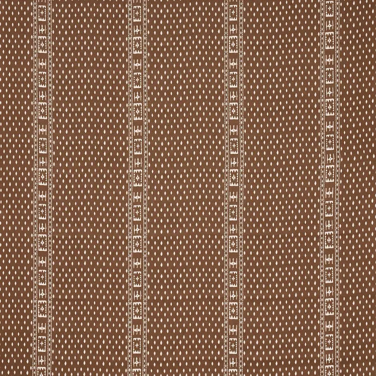 Schumacher 180491 Indah Batik Sepia fabric swatch