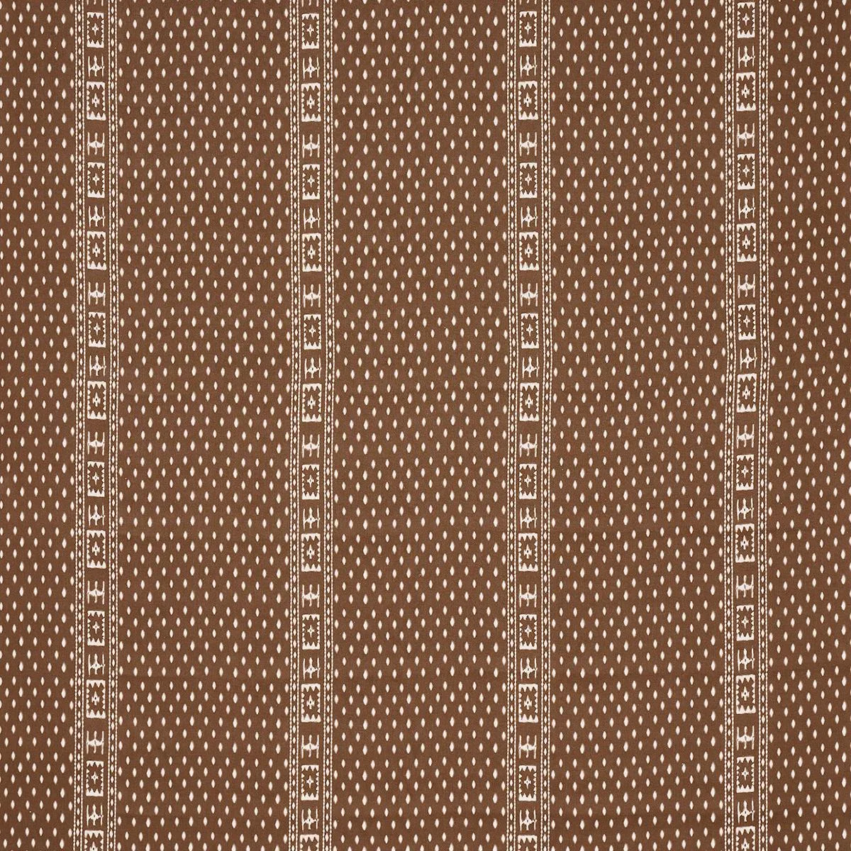 Schumacher 180491 Indah Batik Sepia fabric swatch