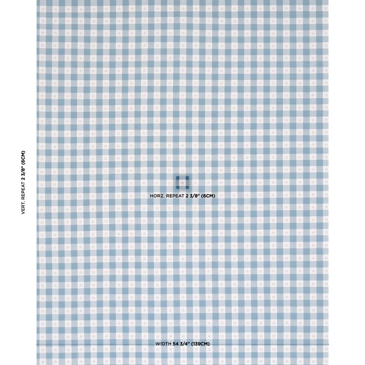 Schumacher 87571 Independence Plaid Blue fabric swatch