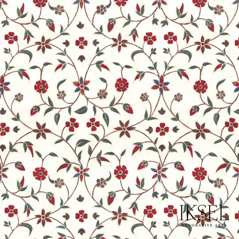 Schumacher RF303CS01 Indian Arabesque Original fabric swatch