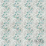 Schumacher RF306CR53 Indienne Turquoise fabric swatch