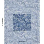Schumacher 183012 Indigo Garden Blue And White fabric swatch
