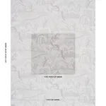 Schumacher 183011 Indigo Garden Grey fabric swatch