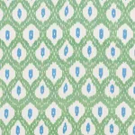 Schumacher 178070 Indio Ikat Green fabric swatch