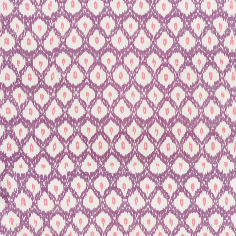 Schumacher 178072 Indio Ikat Purple fabric swatch