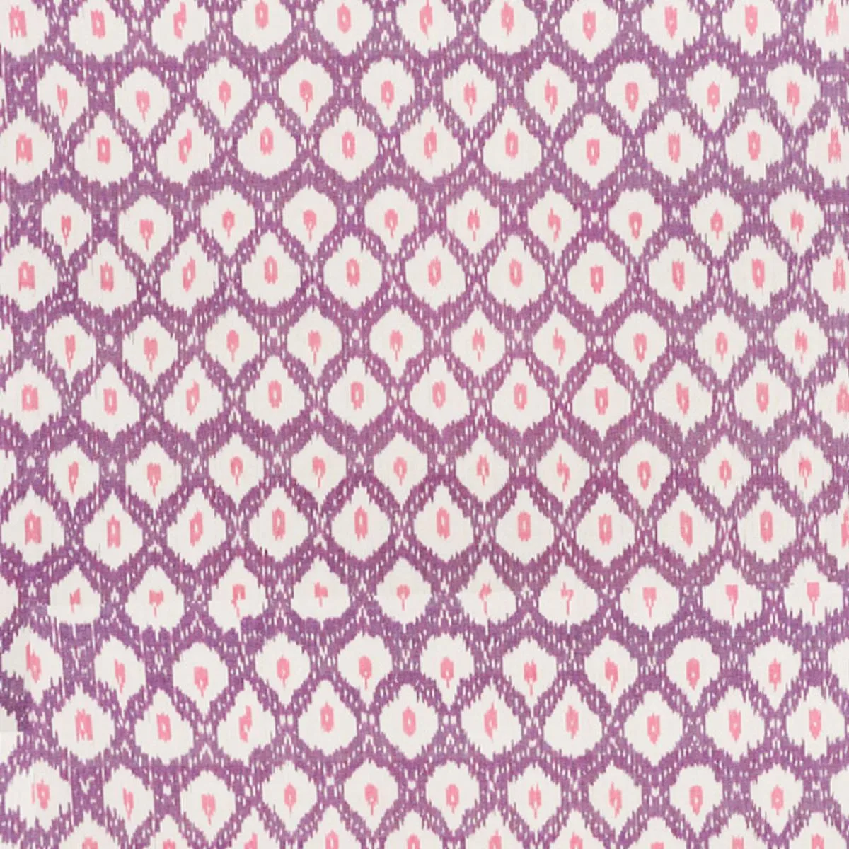 Schumacher 178072 Indio Ikat Purple fabric swatch