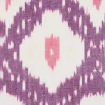 Schumacher 178072 Indio Ikat Purple fabric swatch