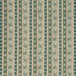 Schumacher 181751 Ines Paisley Mineral & Teal fabric swatch