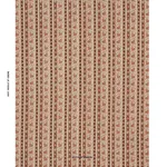 Schumacher 181752 Ines Paisley Rose & Cognac fabric swatch