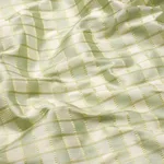 Schumacher 3453003 Ingrid Silk Check Seaspray fabric swatch
