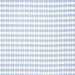 Schumacher 3453005 Ingrid Silk Check Sky fabric swatch