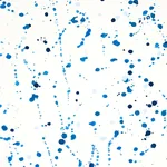 Schumacher 179711 Ink Splash Blue fabric swatch