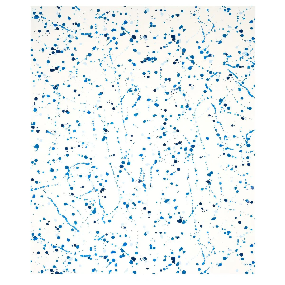 Schumacher 179711 Ink Splash Blue fabric swatch