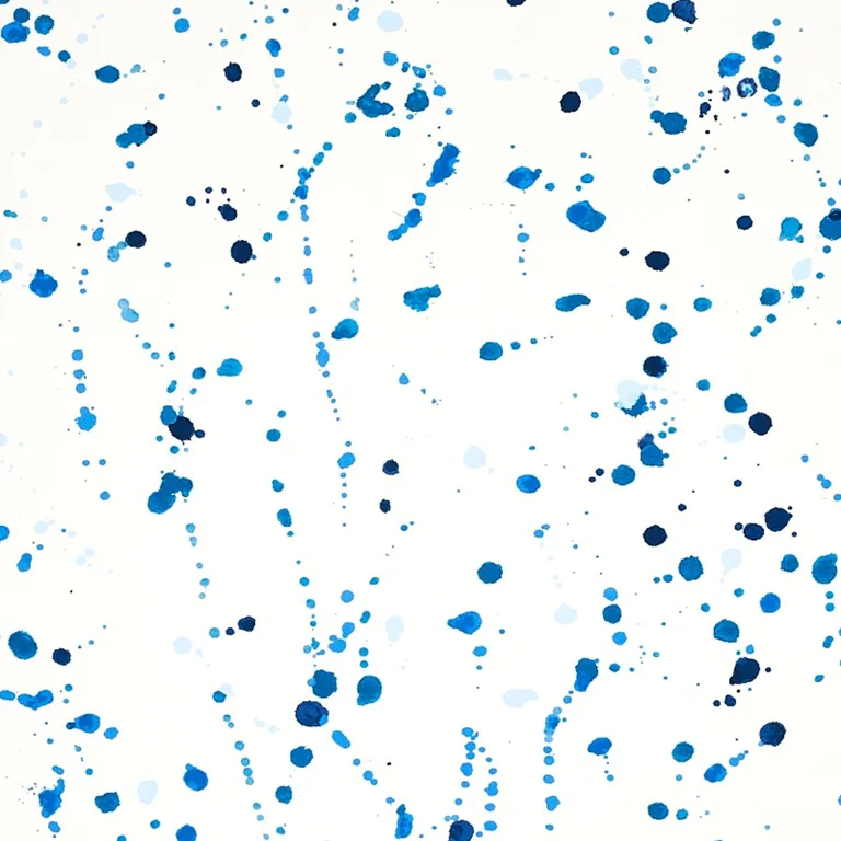 Schumacher 179711 Ink Splash Blue fabric swatch