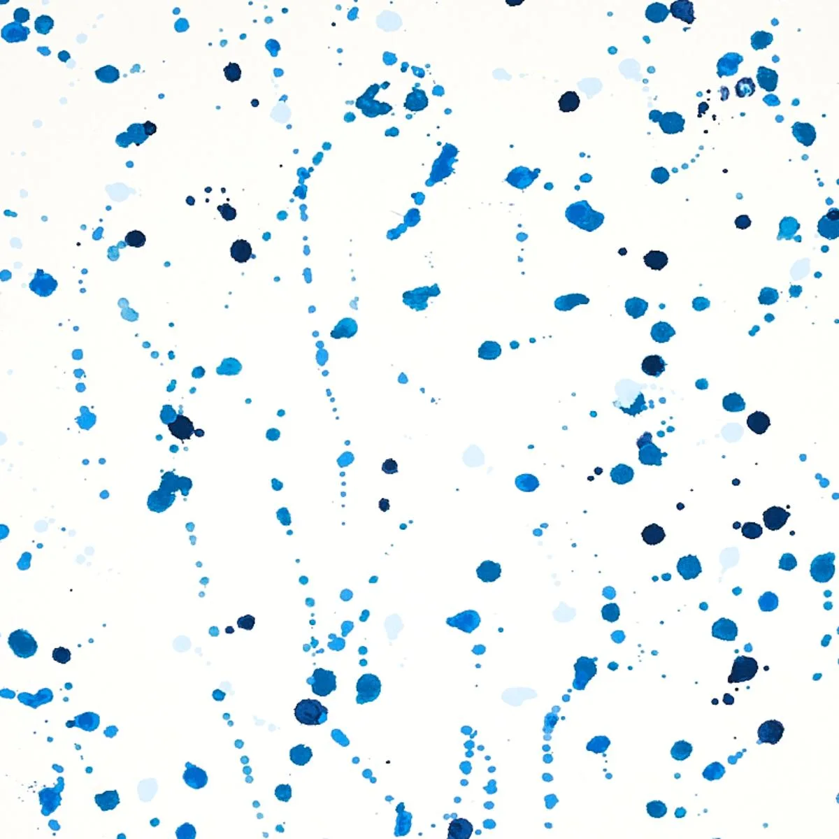 Schumacher 179711 Ink Splash Blue fabric swatch