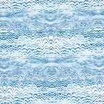 Schumacher 181050 Ink Wave Print Indoor/Outdoor Indigo fabric swatch