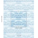 Schumacher 181050 Ink Wave Print Indoor/Outdoor Indigo fabric swatch