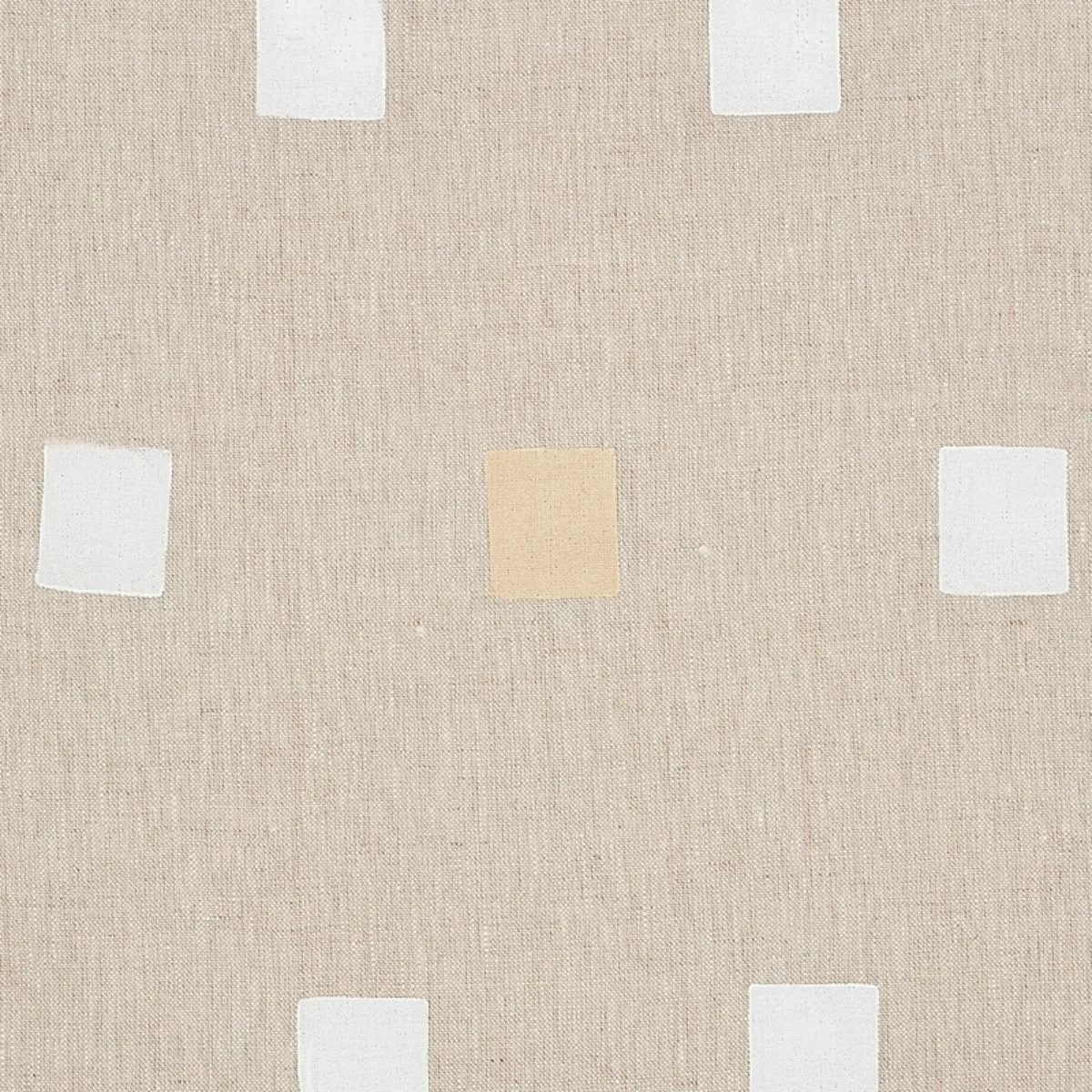 Schumacher 179920 Inkwell Hand Block Print Natural fabric swatch