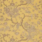 Schumacher 182831 Inverness Garden Buttercup fabric swatch