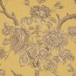 Schumacher 182831 Inverness Garden Buttercup fabric swatch