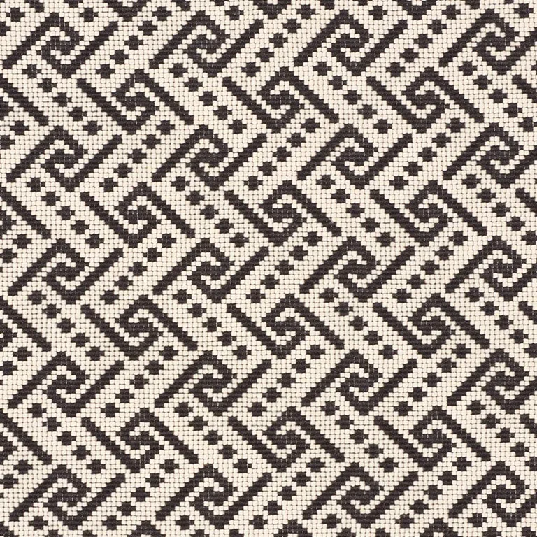 Schumacher 77122 Ionic Weave Black fabric swatch