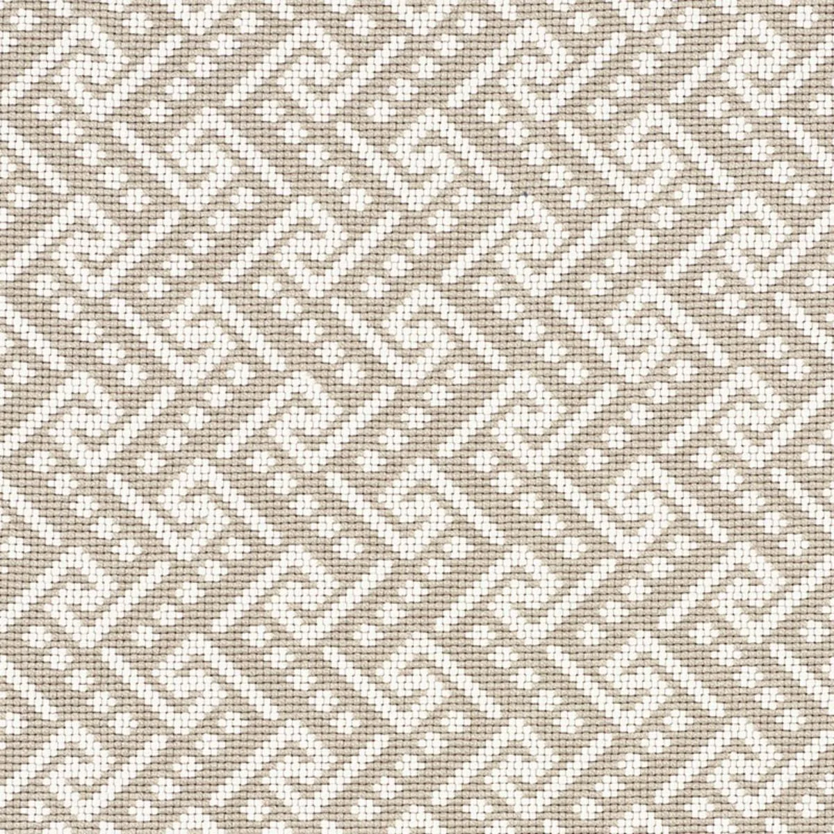 Schumacher 77121 Ionic Weave Dune fabric swatch