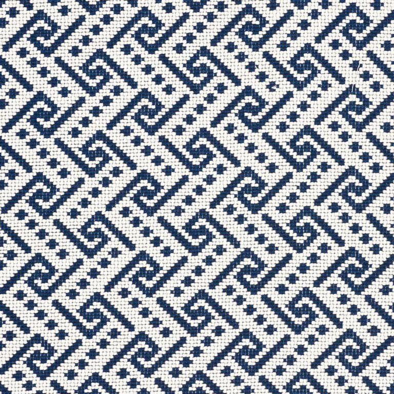 Schumacher 77120 Ionic Weave Pacific fabric swatch