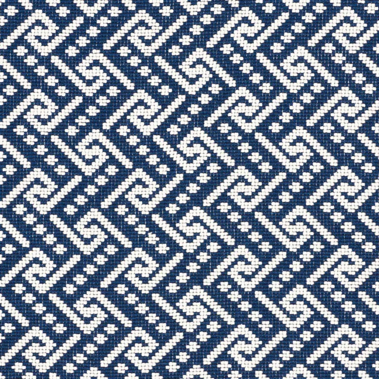 Schumacher 77120 Ionic Weave Pacific fabric swatch