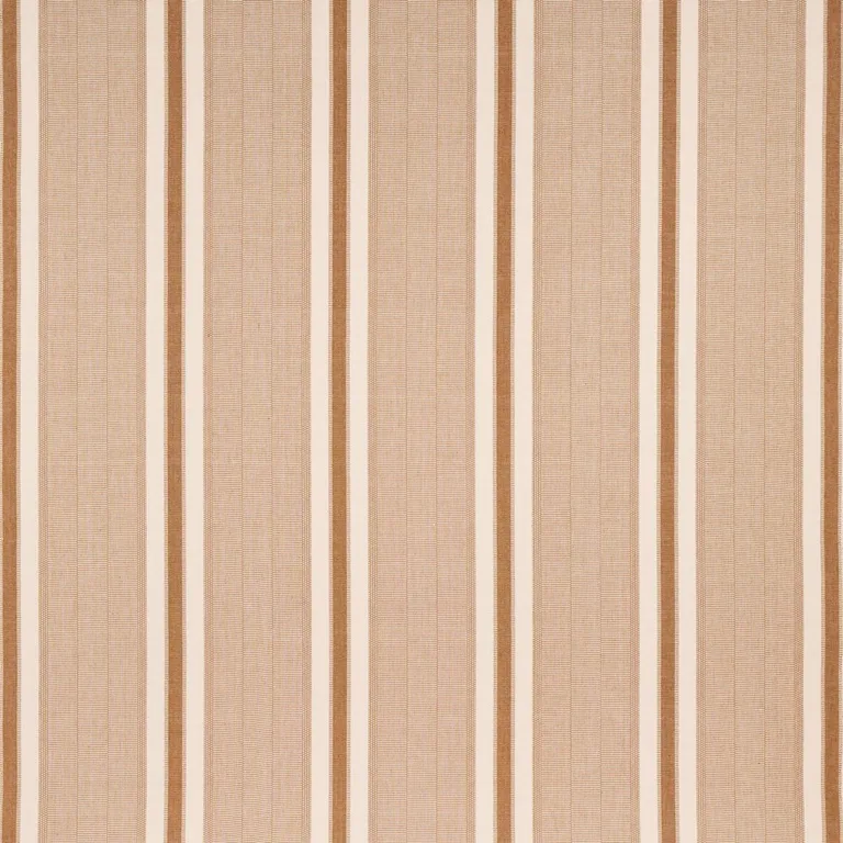 Schumacher 78835 Ipala Hand Woven Stripe Carmel fabric swatch