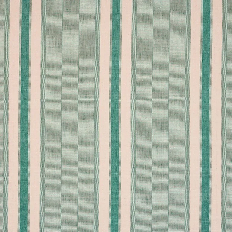 Schumacher 78832 Ipala Hand Woven Stripe Duck Egg fabric swatch