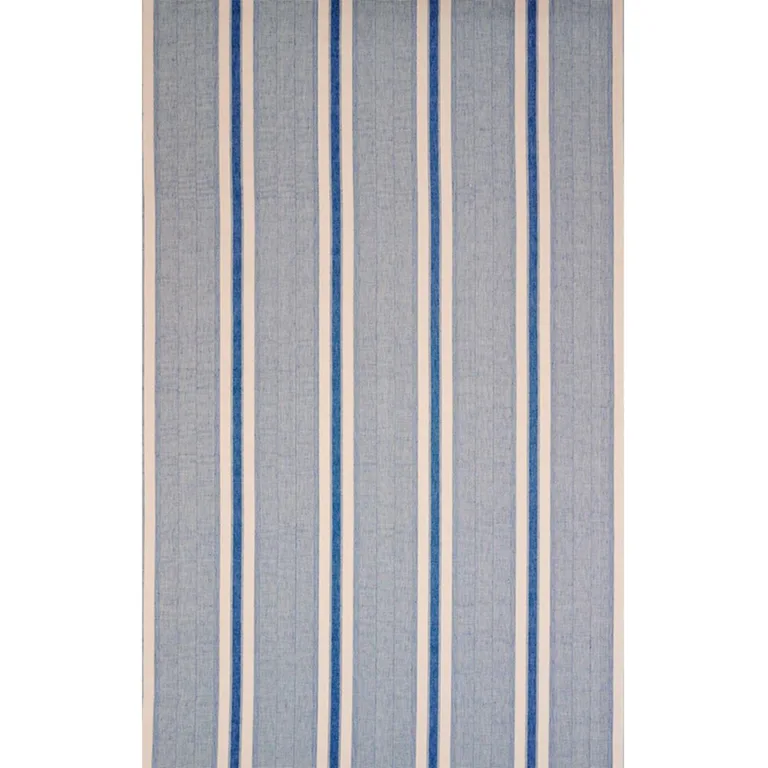 Schumacher 78830 Ipala Hand Woven Stripe Ocean fabric swatch
