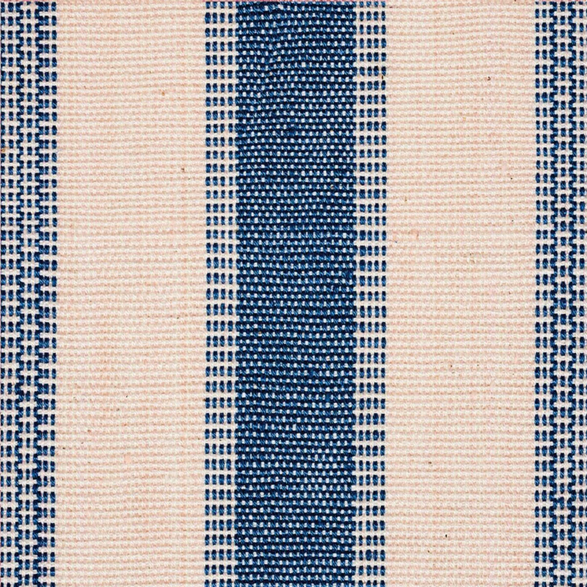 Schumacher 78830 Ipala Hand Woven Stripe Ocean fabric swatch