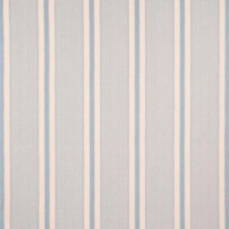 Schumacher 78834 Ipala Hand Woven Stripe Sky fabric swatch