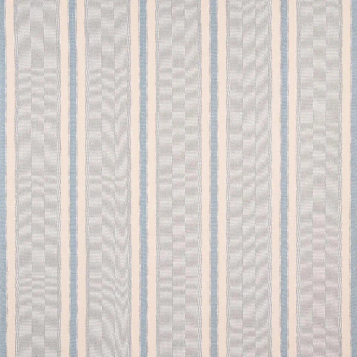 Schumacher 78834 Ipala Hand Woven Stripe Sky fabric swatch