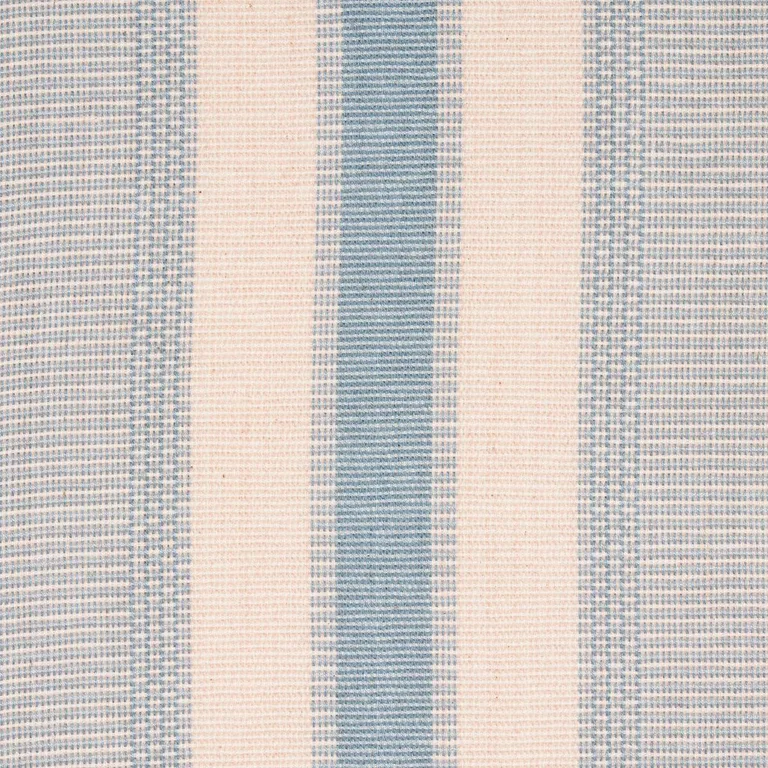 Schumacher 78834 Ipala Hand Woven Stripe Sky fabric swatch