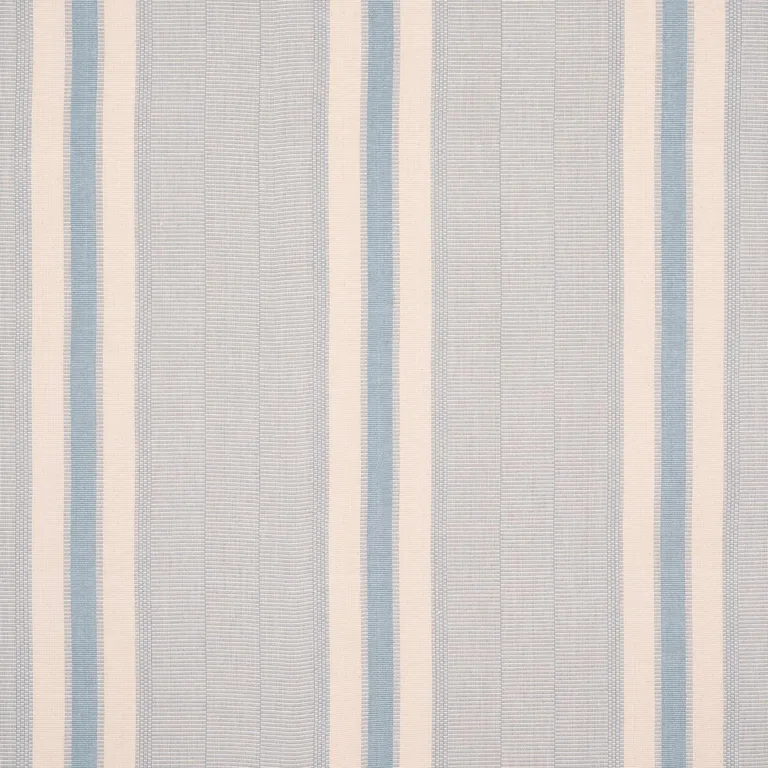 Schumacher 78834 Ipala Hand Woven Stripe Sky fabric swatch