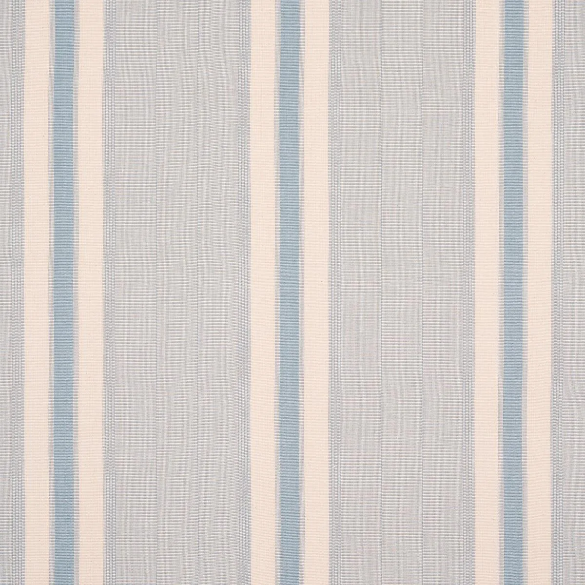 Schumacher 78834 Ipala Hand Woven Stripe Sky fabric swatch