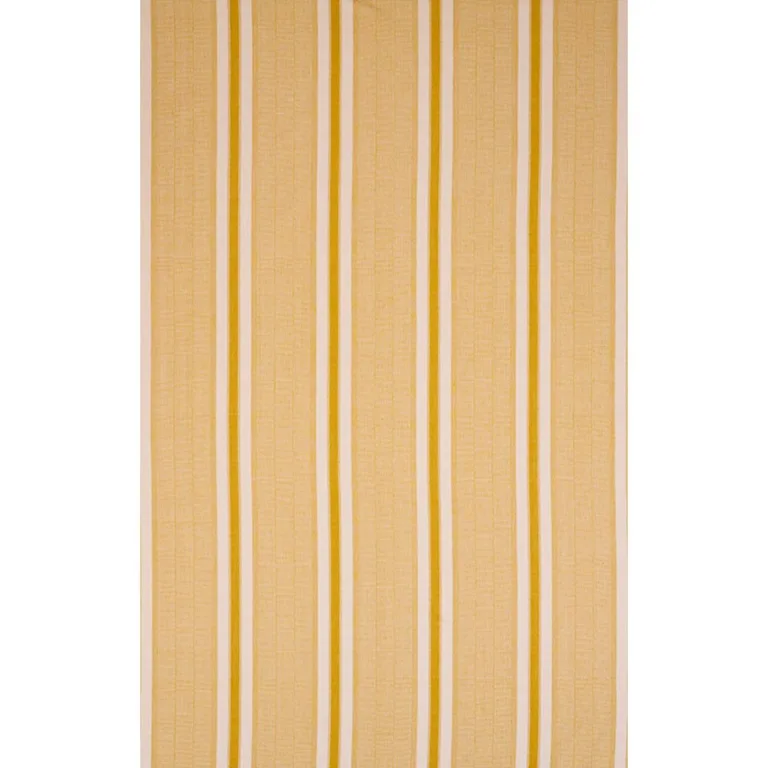 Schumacher 78833 Ipala Hand Woven Stripe Yellow fabric swatch