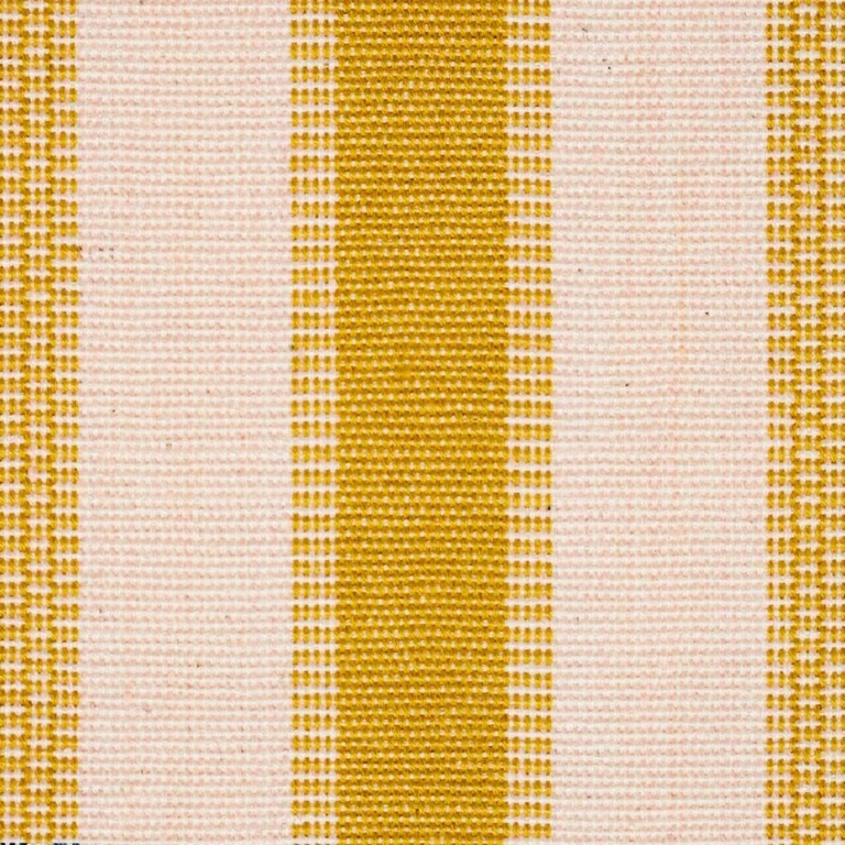Schumacher 78833 Ipala Hand Woven Stripe Yellow fabric swatch
