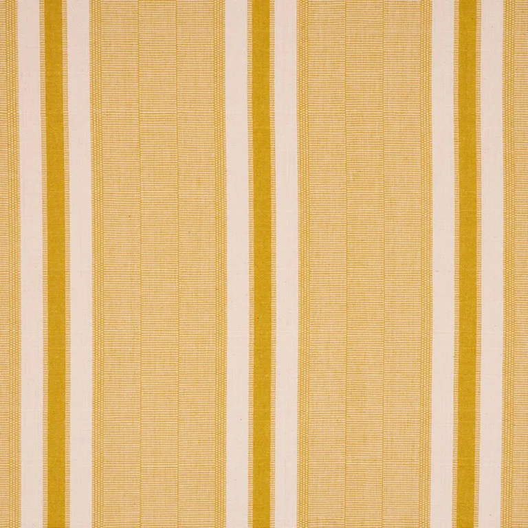 Schumacher 78833 Ipala Hand Woven Stripe Yellow fabric swatch