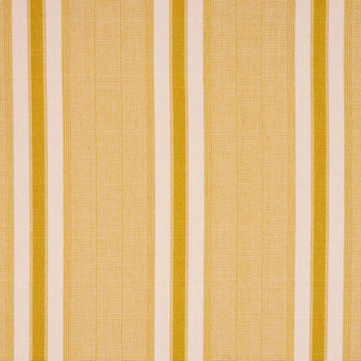 Schumacher 78833 Ipala Hand Woven Stripe Yellow fabric swatch
