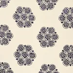 Schumacher 77492 Isla Hand Embroidery Slate fabric swatch