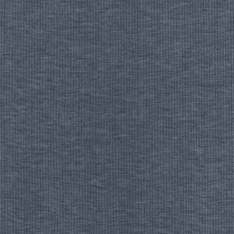 Schumacher 67400 Island Stripe Sheer Indigo fabric swatch