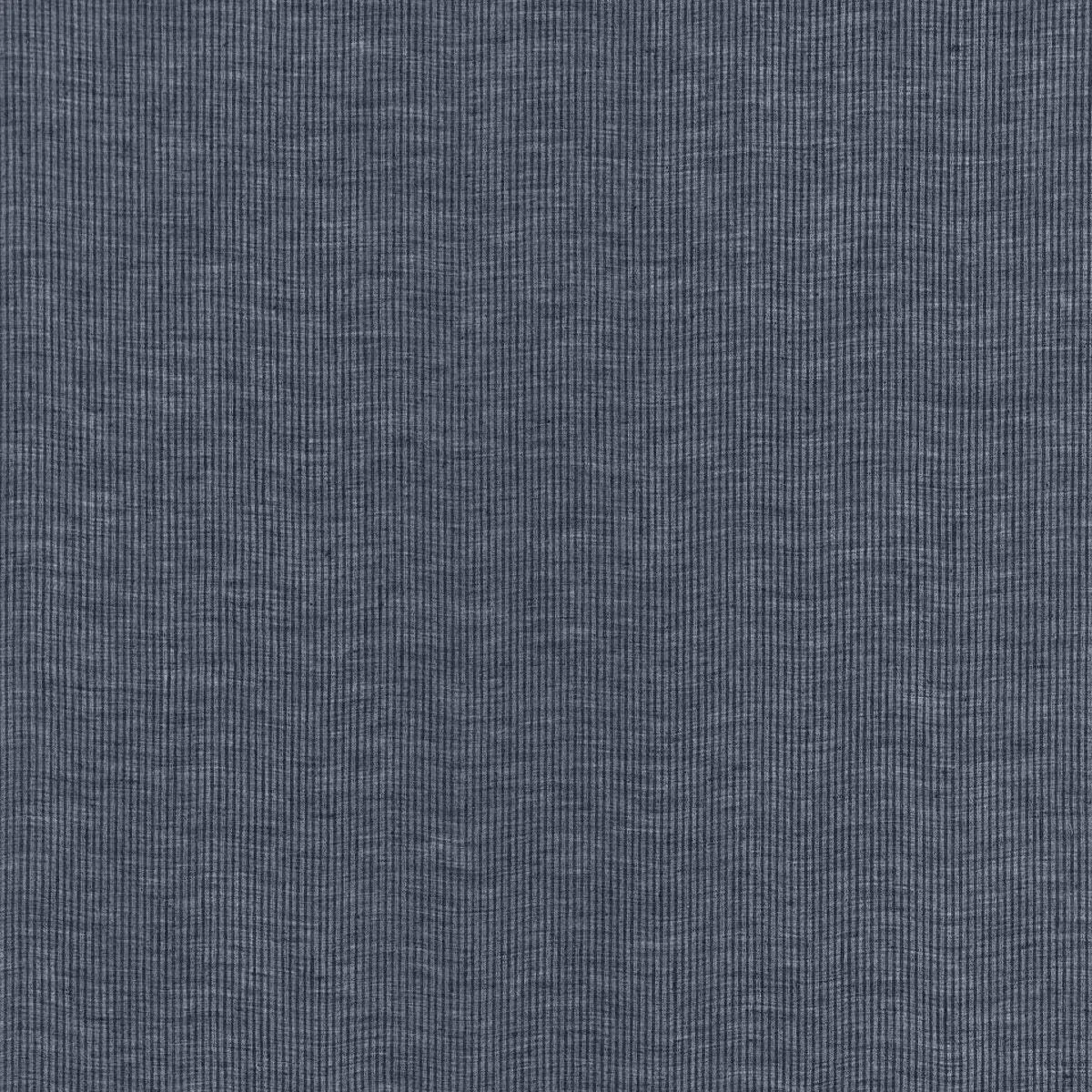 Schumacher 67400 Island Stripe Sheer Indigo fabric swatch