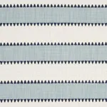 Schumacher 76750 Isolde Stripe Matelassé Sky fabric swatch